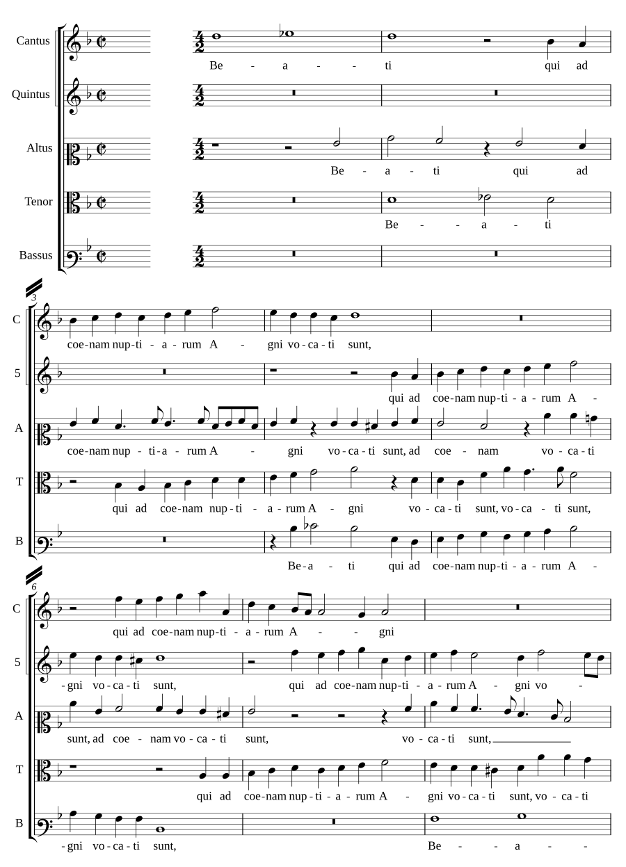 Beati qui ad coenam nuptiarum