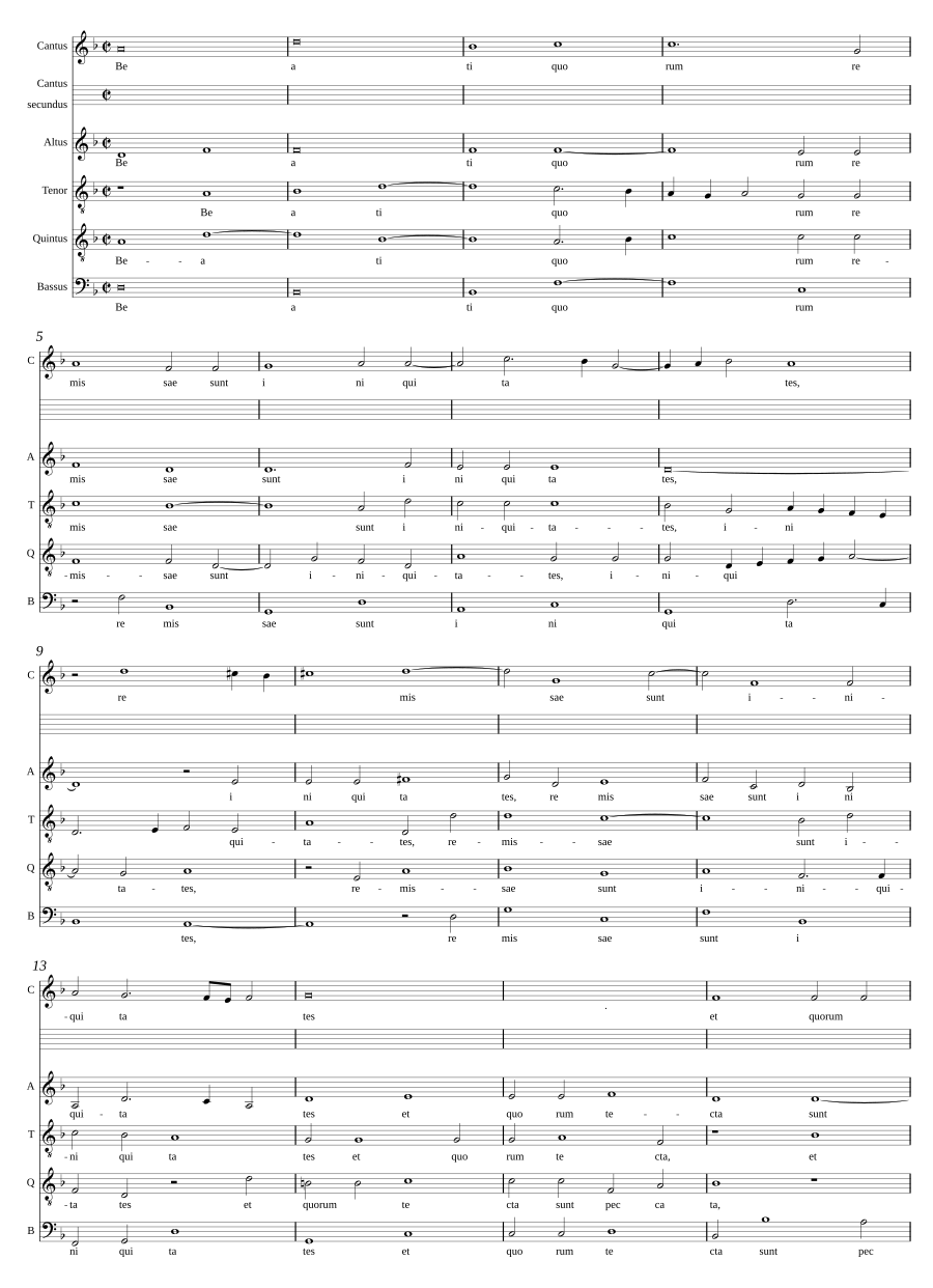 Beati quorum remissae sunt