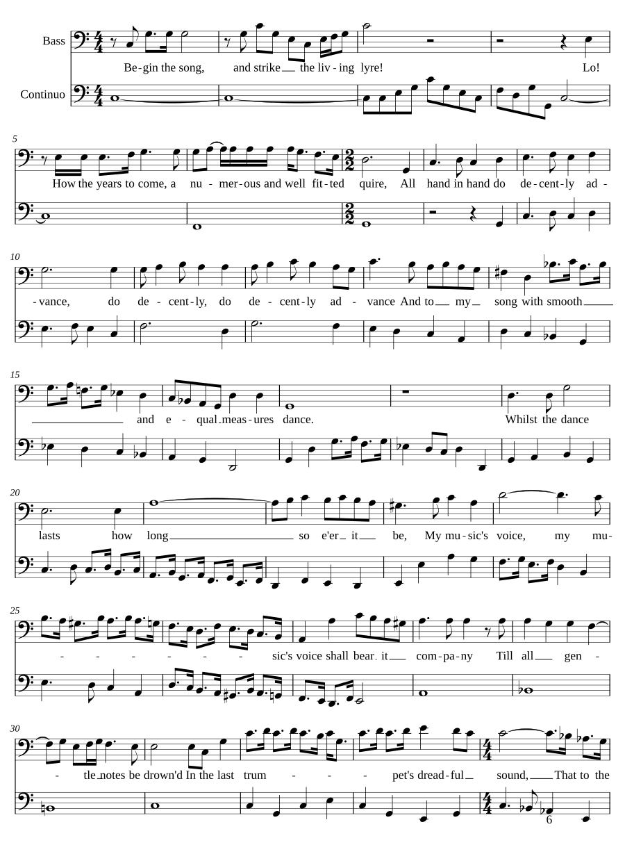 Begin the song (The Resurrection), Z 183