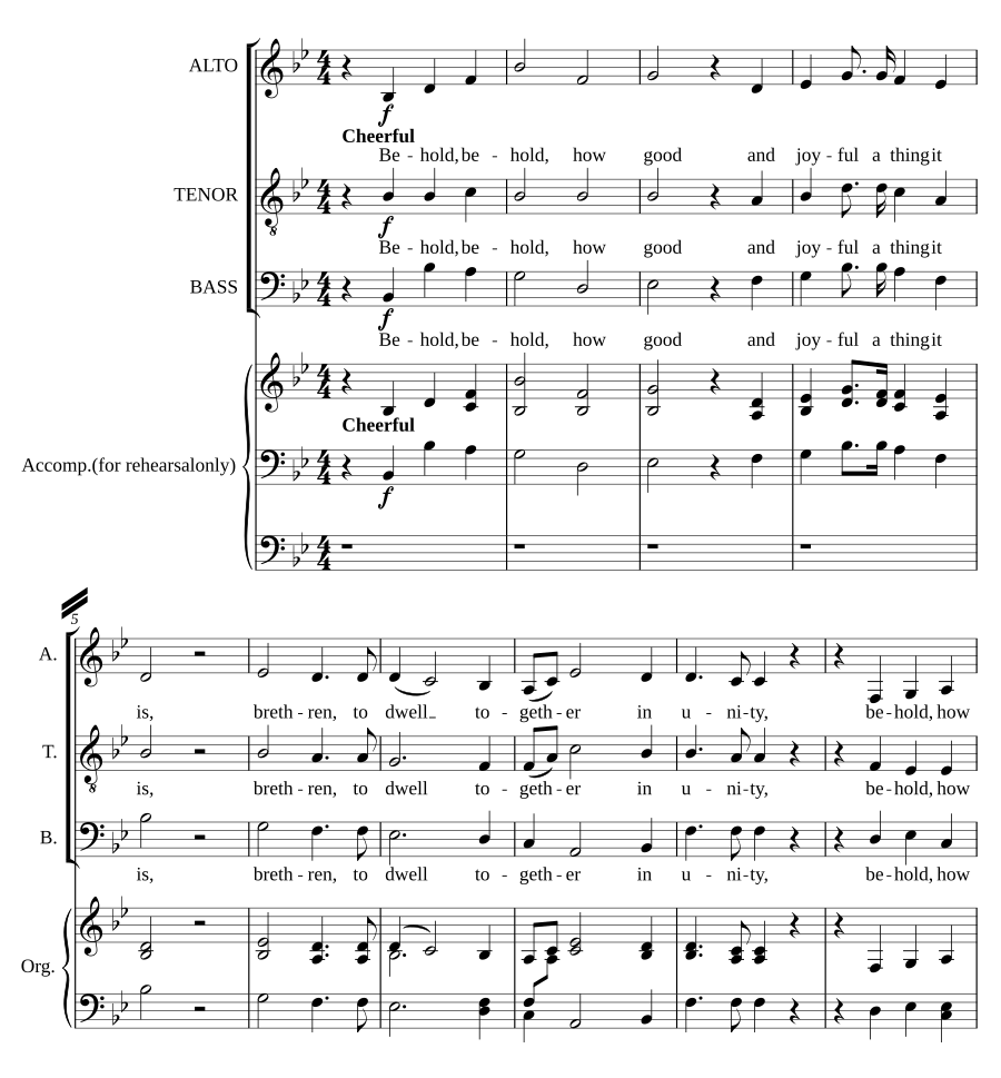 Behold, how good and joyful