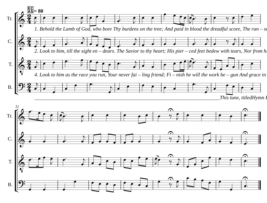 Behold the Lamb of God, who bore