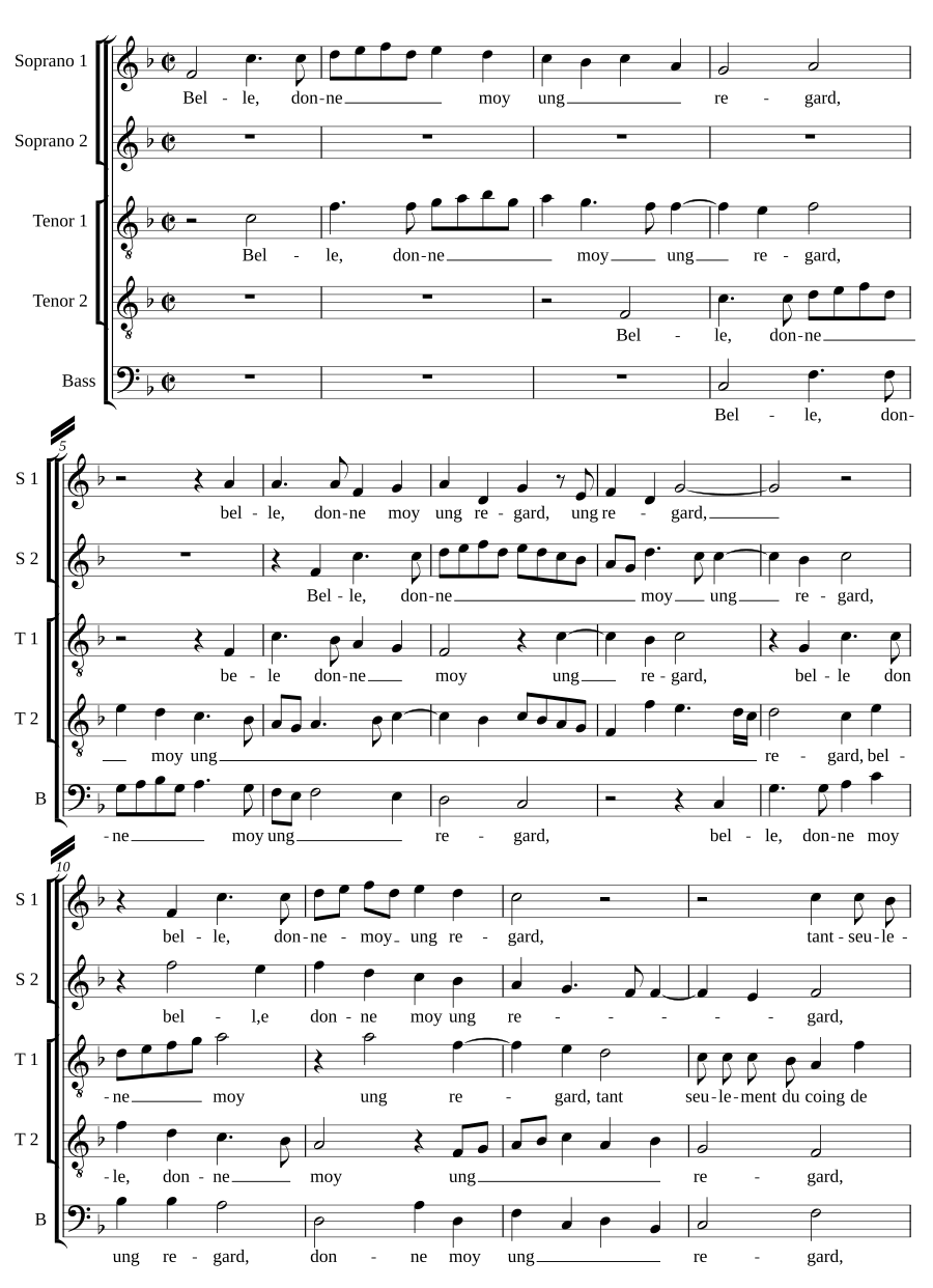 Belle, donne-moy
