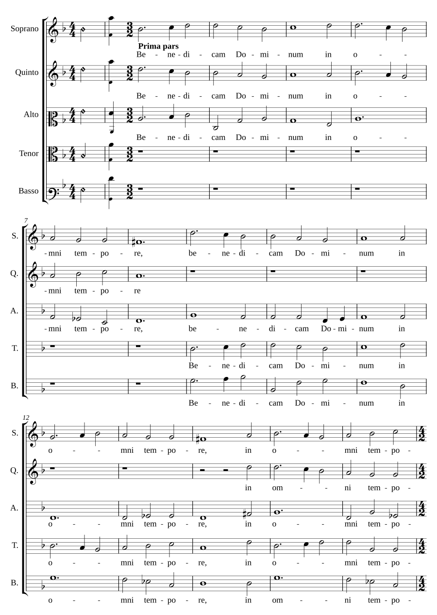Benedicam Dominum