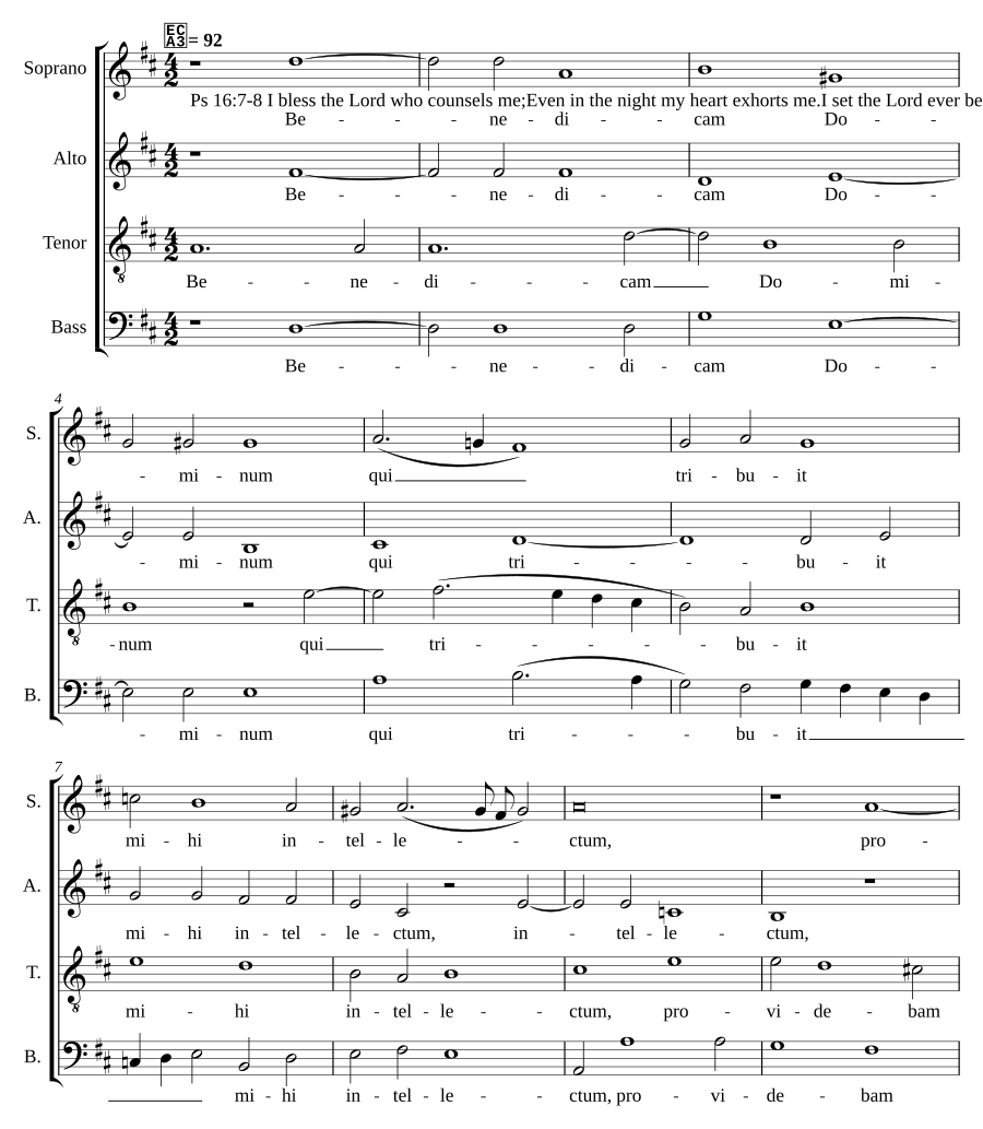 Benedicam Dominum a 4