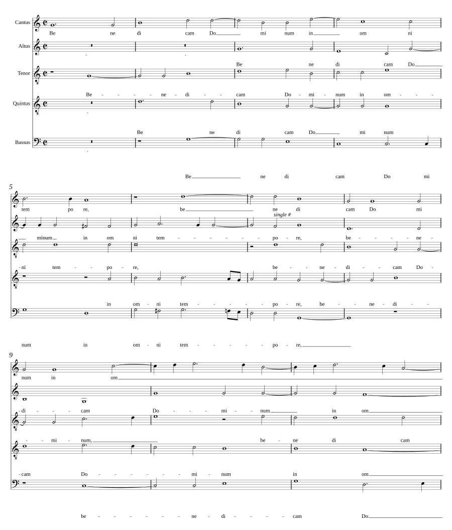 Benedicam Dominum a 5