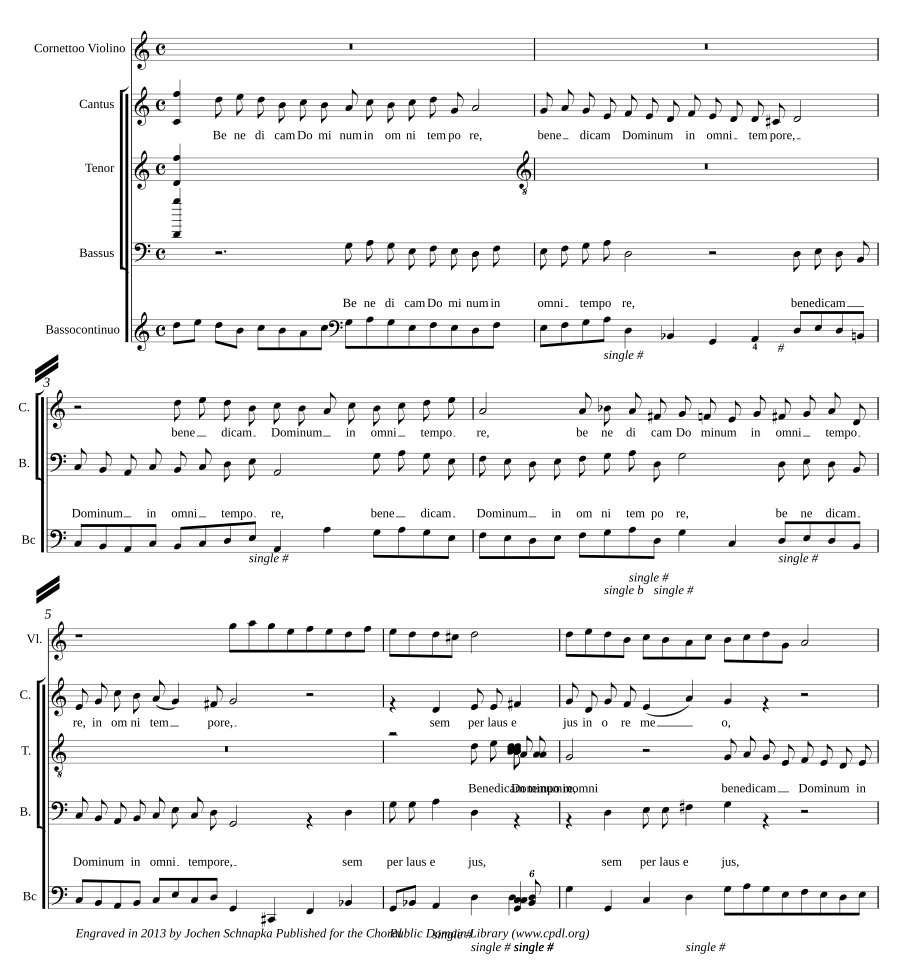 Benedicam Dominum in omni tempore, SWV 267