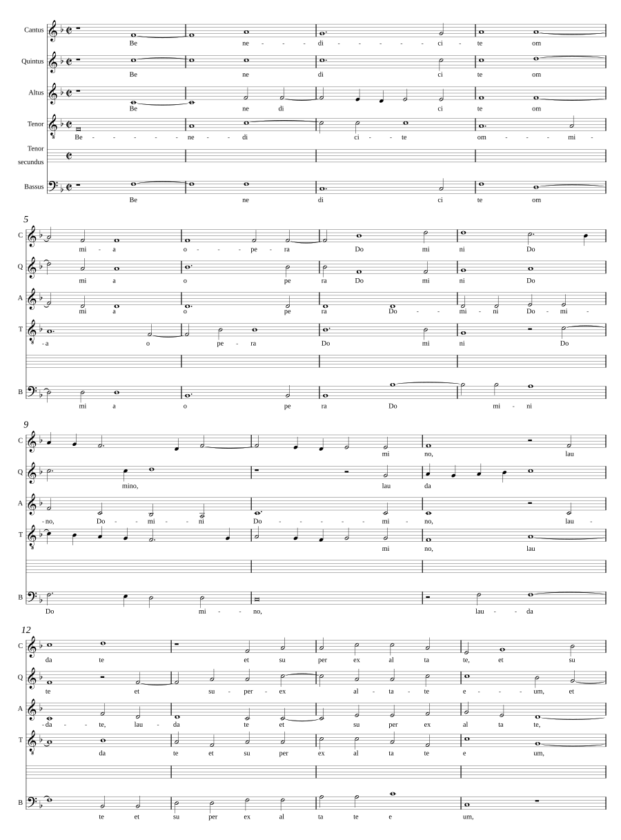 Benedicite omnia opera Domini