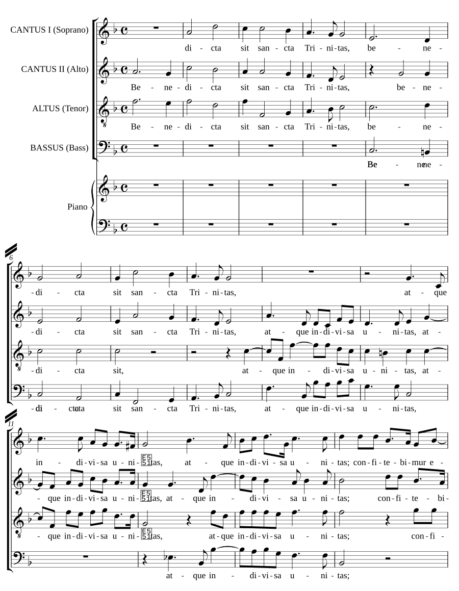 Benedicta sit sancta Trinitas