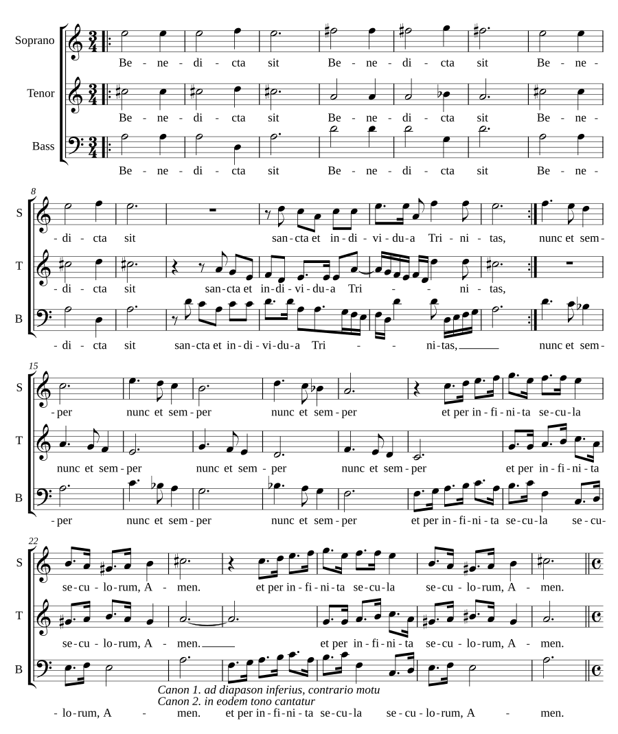 Benedicta sit sancta et individua Trinitas