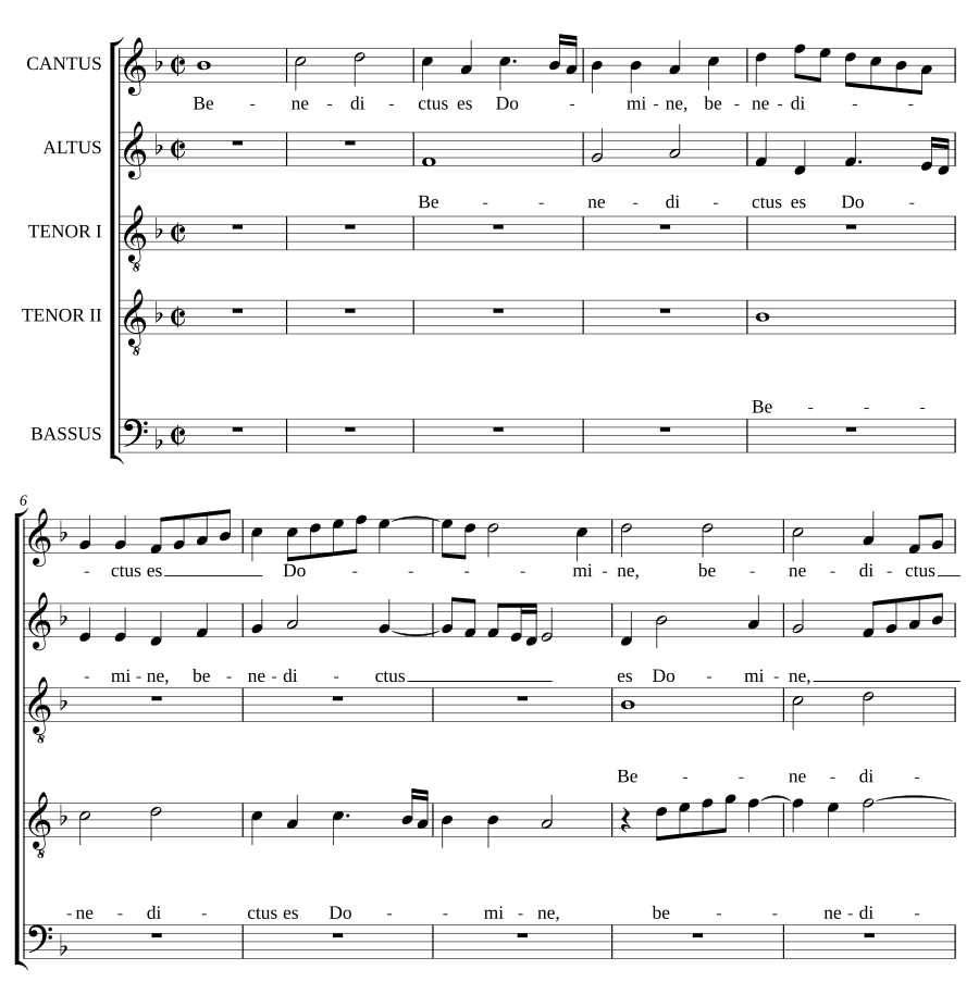 Benedictus es Domine