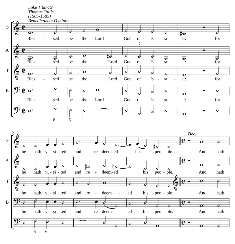 Benedictus in D minor