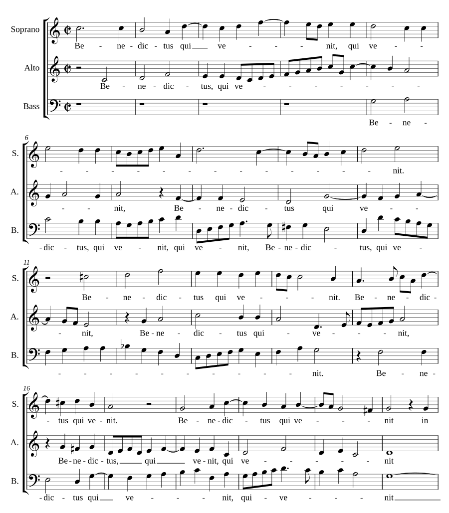 Benedictus qui venit