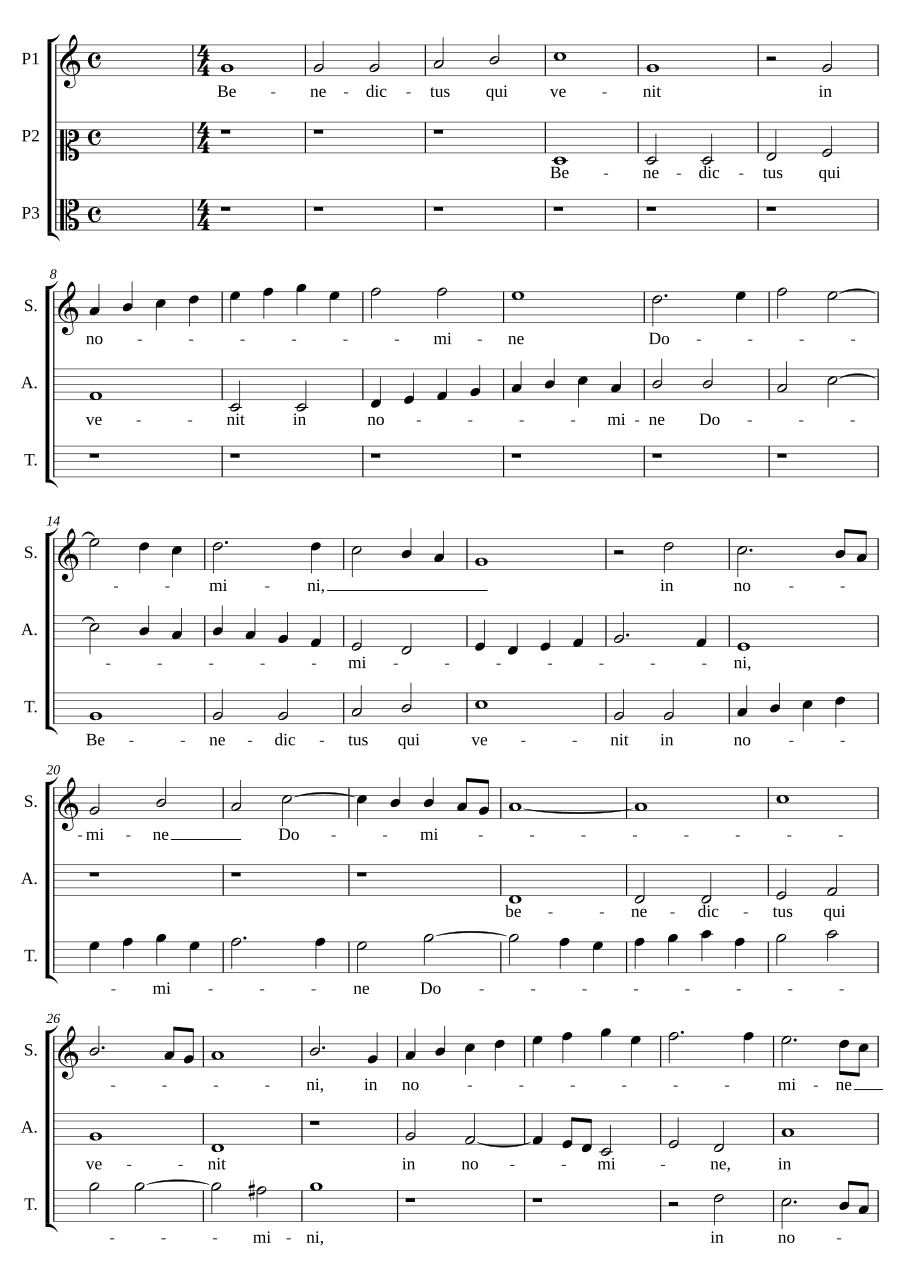 Benedictus qui venit