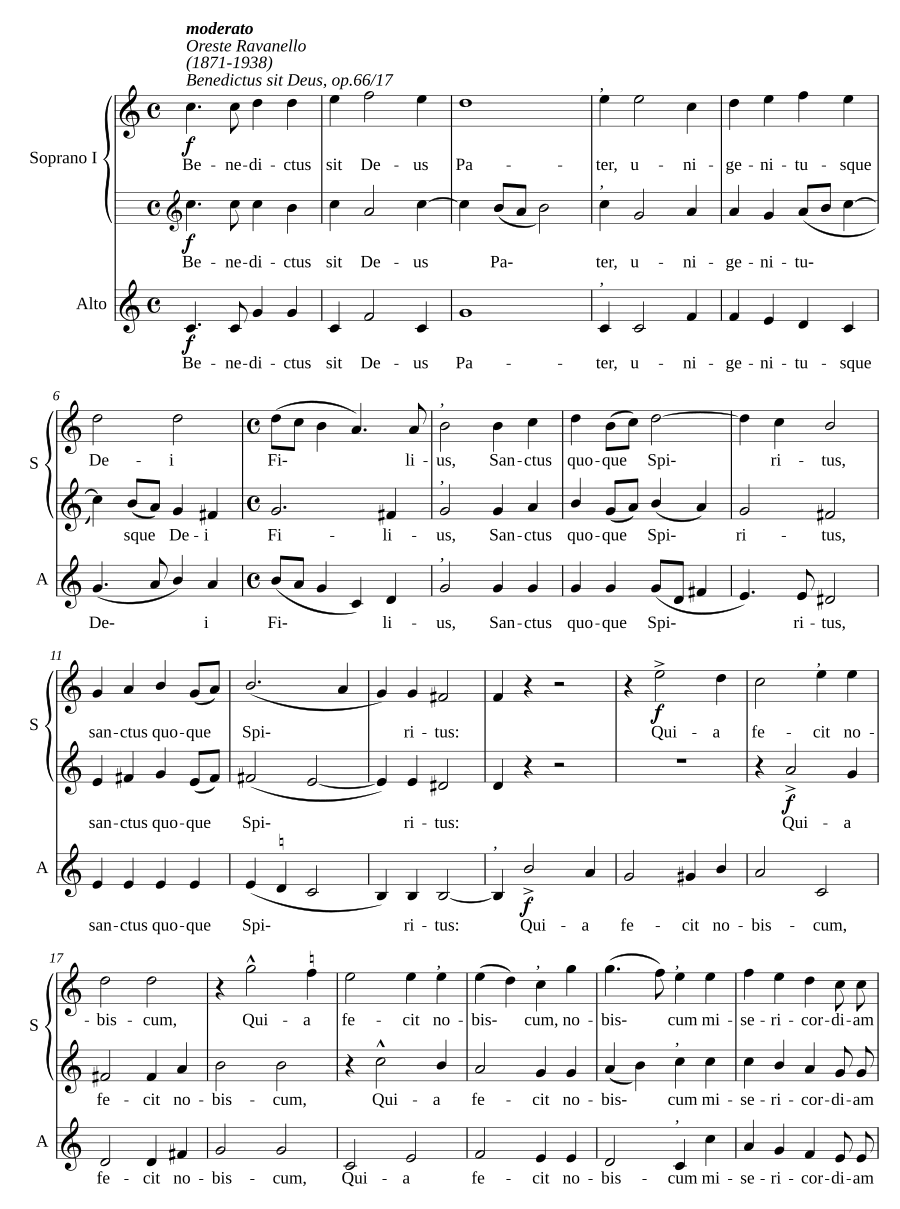 Benedictus sit Deus, op. 66/17
