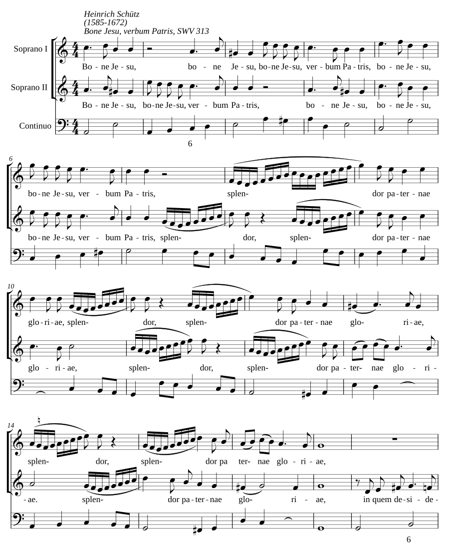 Bone Jesu, verbum Patris, SWV 313