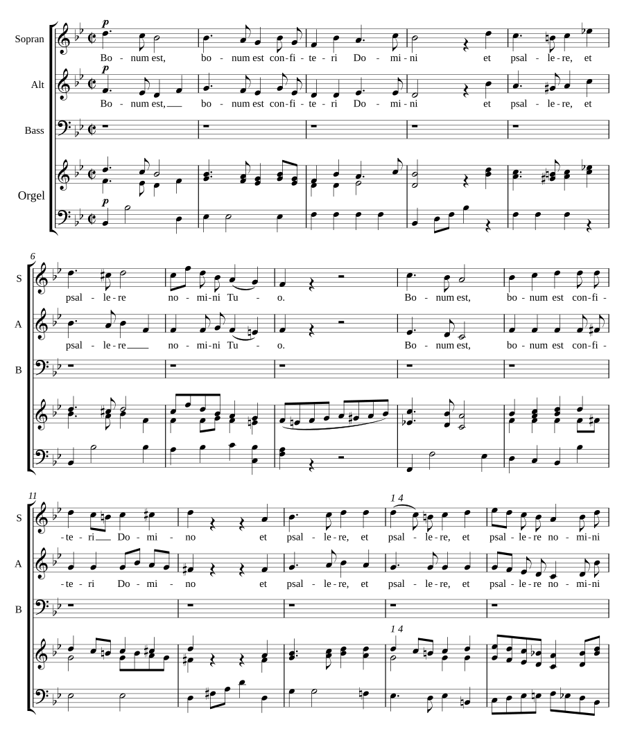Bonum est, Op. 296, No. 4