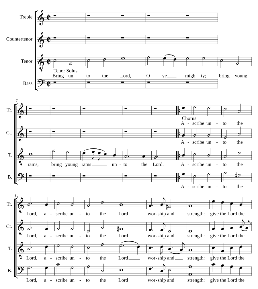 Bring unto the Lord, O ye mighty