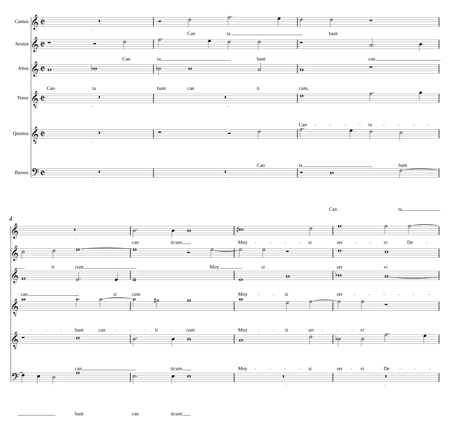Cantabant canticum Moysi