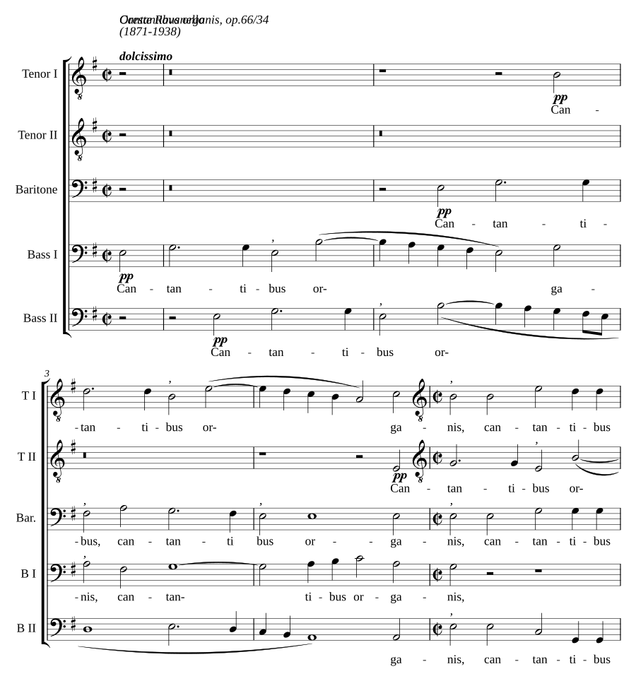 Cantantibus organis, op. 66/34