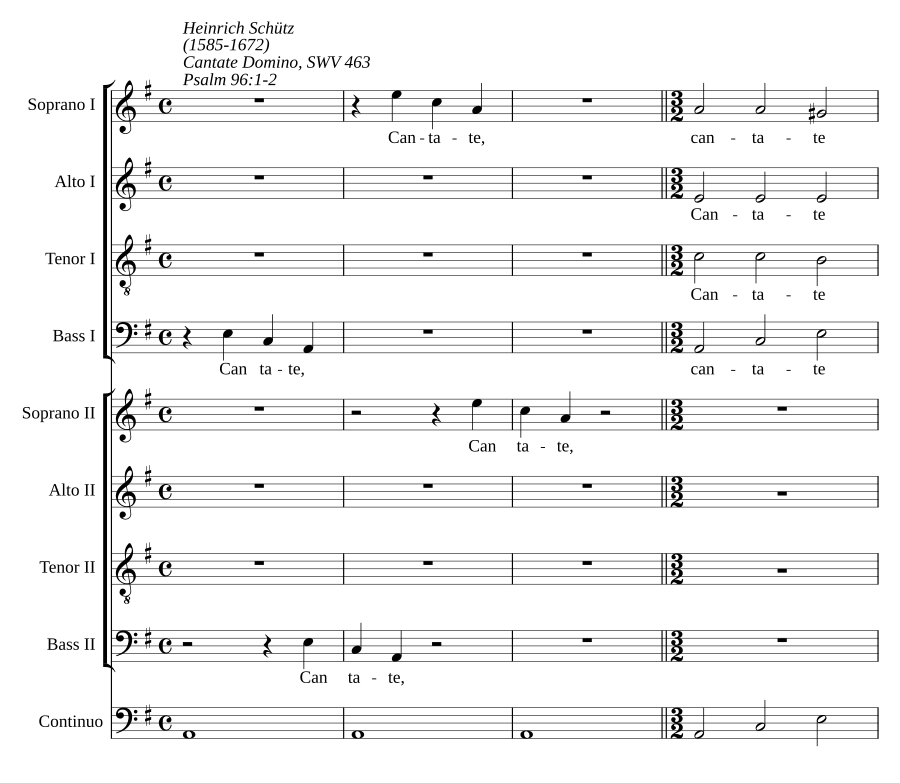 Cantate Domino, SWV 463