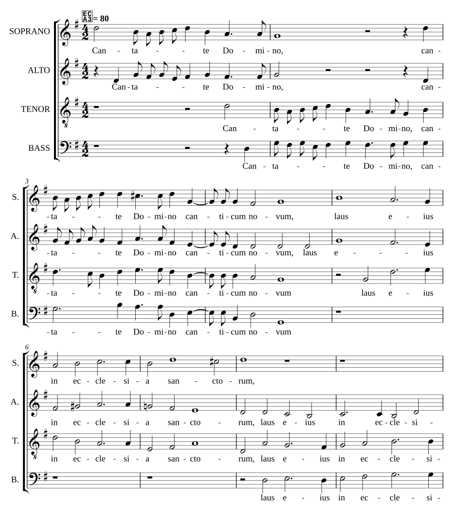 Cantate Domino