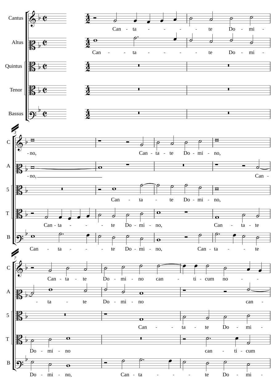 Cantate Domino