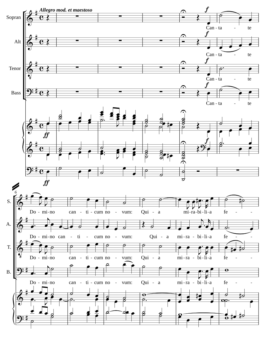 Cantate Domino