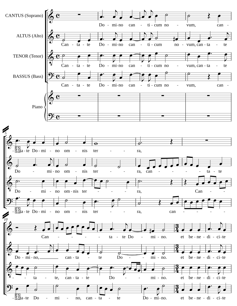 Cantate Domino a 4