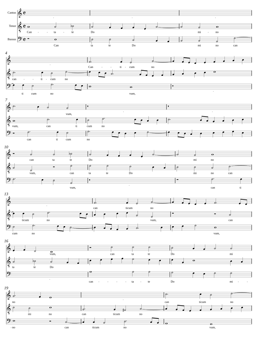 Cantate Domino canticum novum a 3