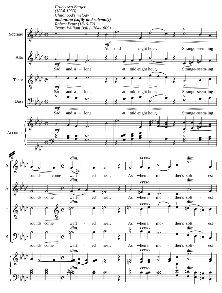 Childhood's melody