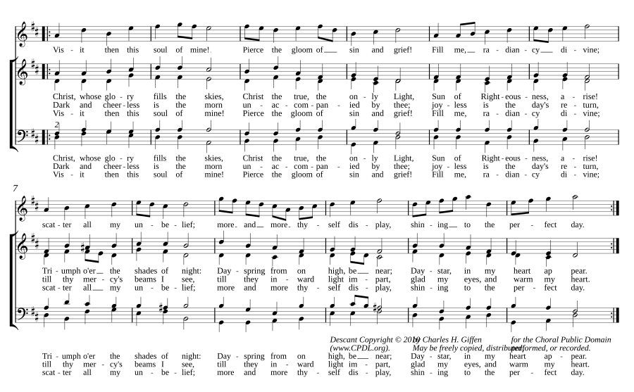 Christ, whose glory fills the skies