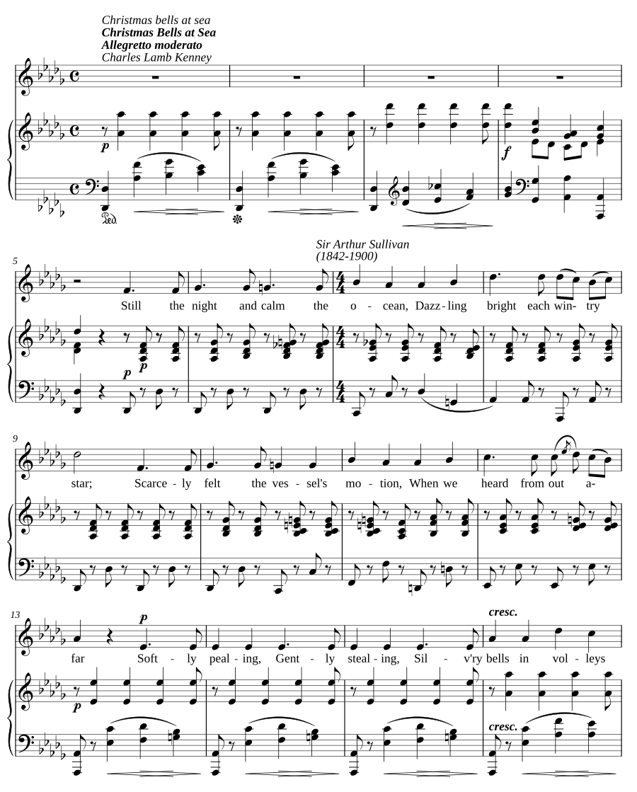 Christmas bells at sea