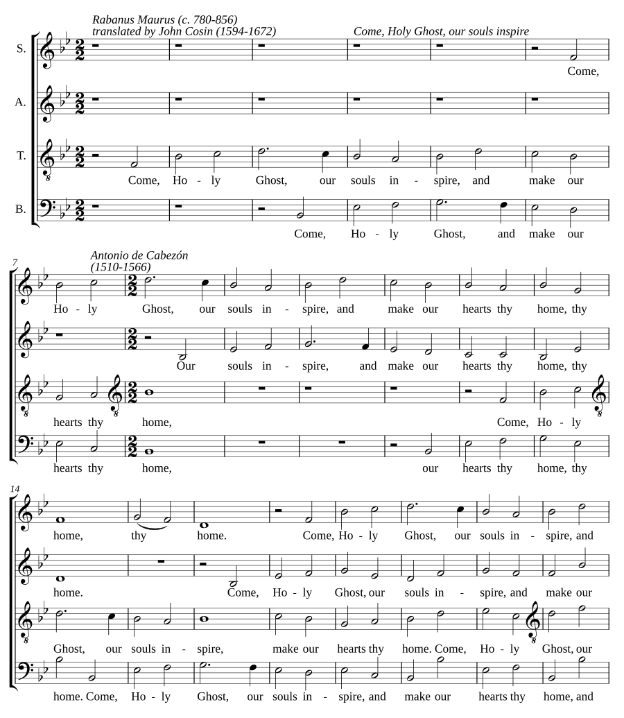Come, Holy Ghost, our souls inspire