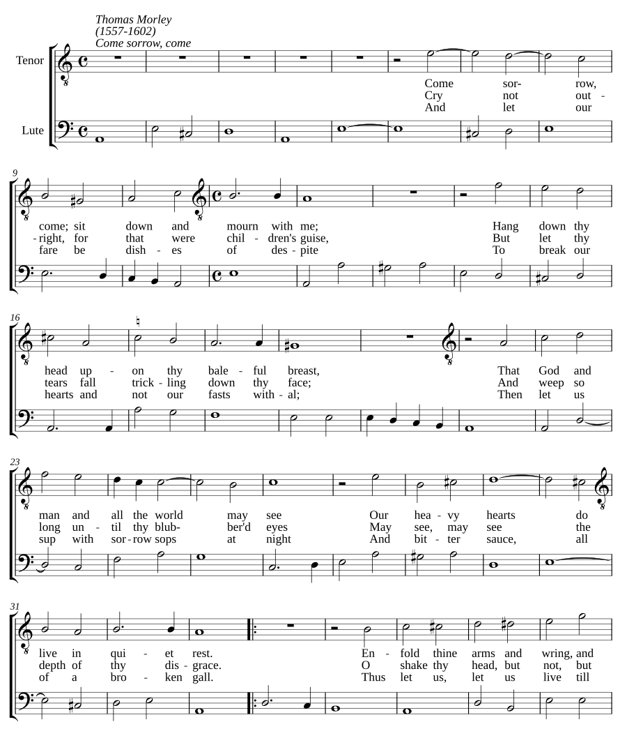 Come, Sorrow come