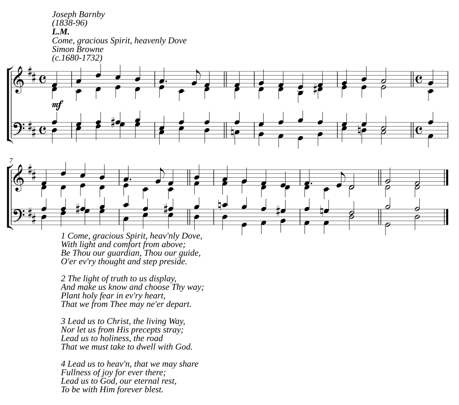 Come, gracious Spirit, heavenly Dove