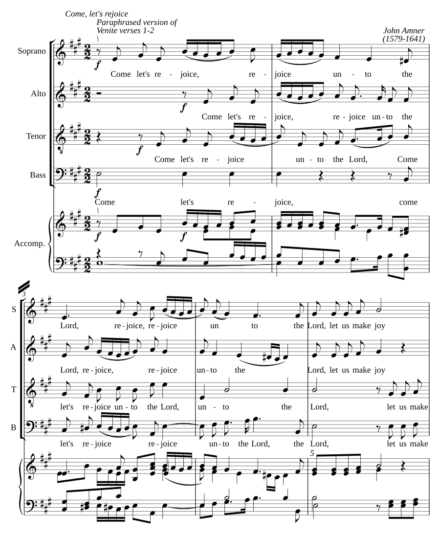 Come, let's rejoice