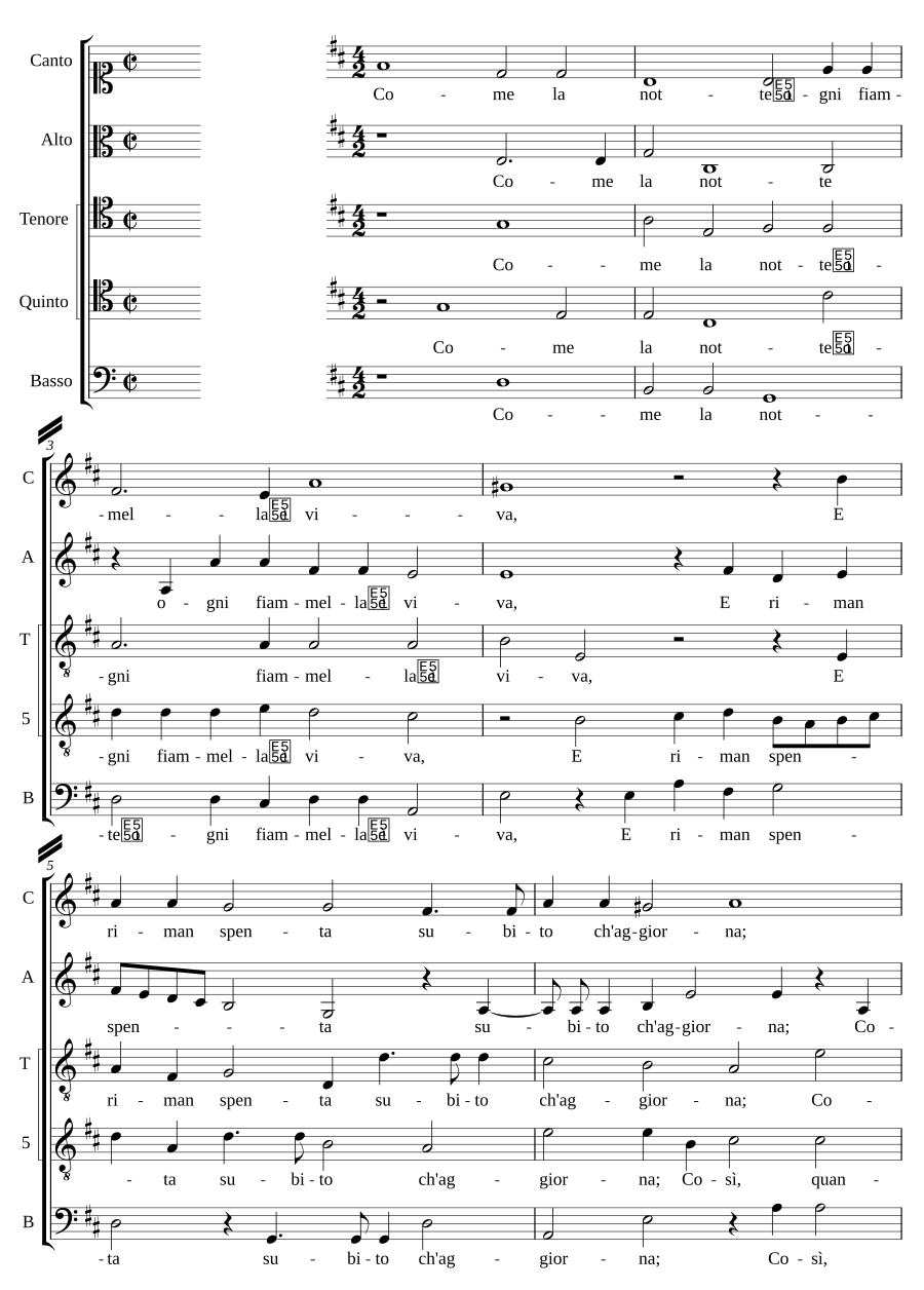 Come la notte ogni fiammella