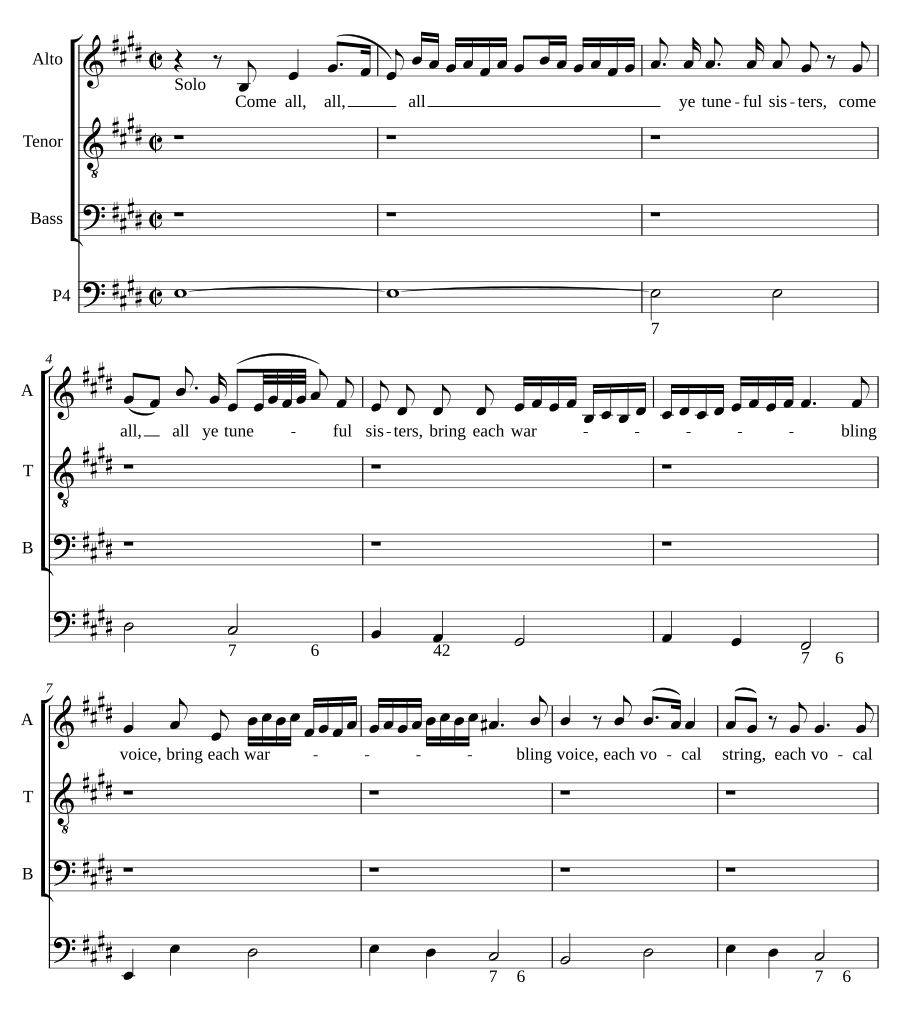 Come ye tuneful sisters