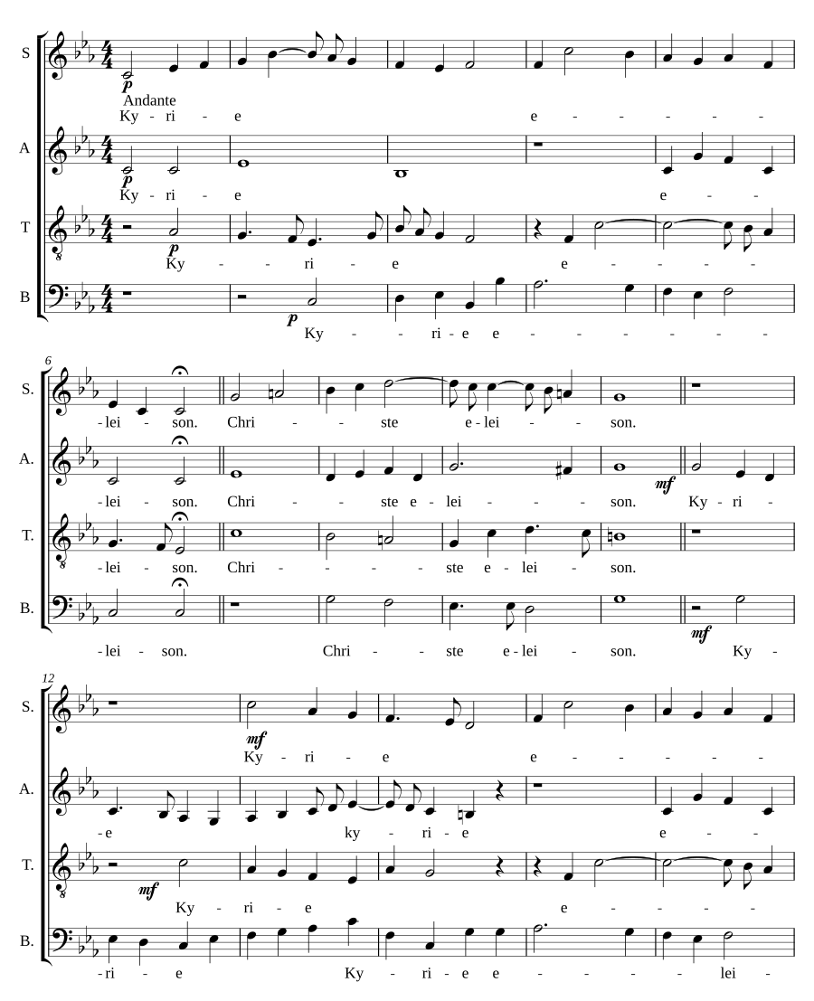 Communion Service in C minor