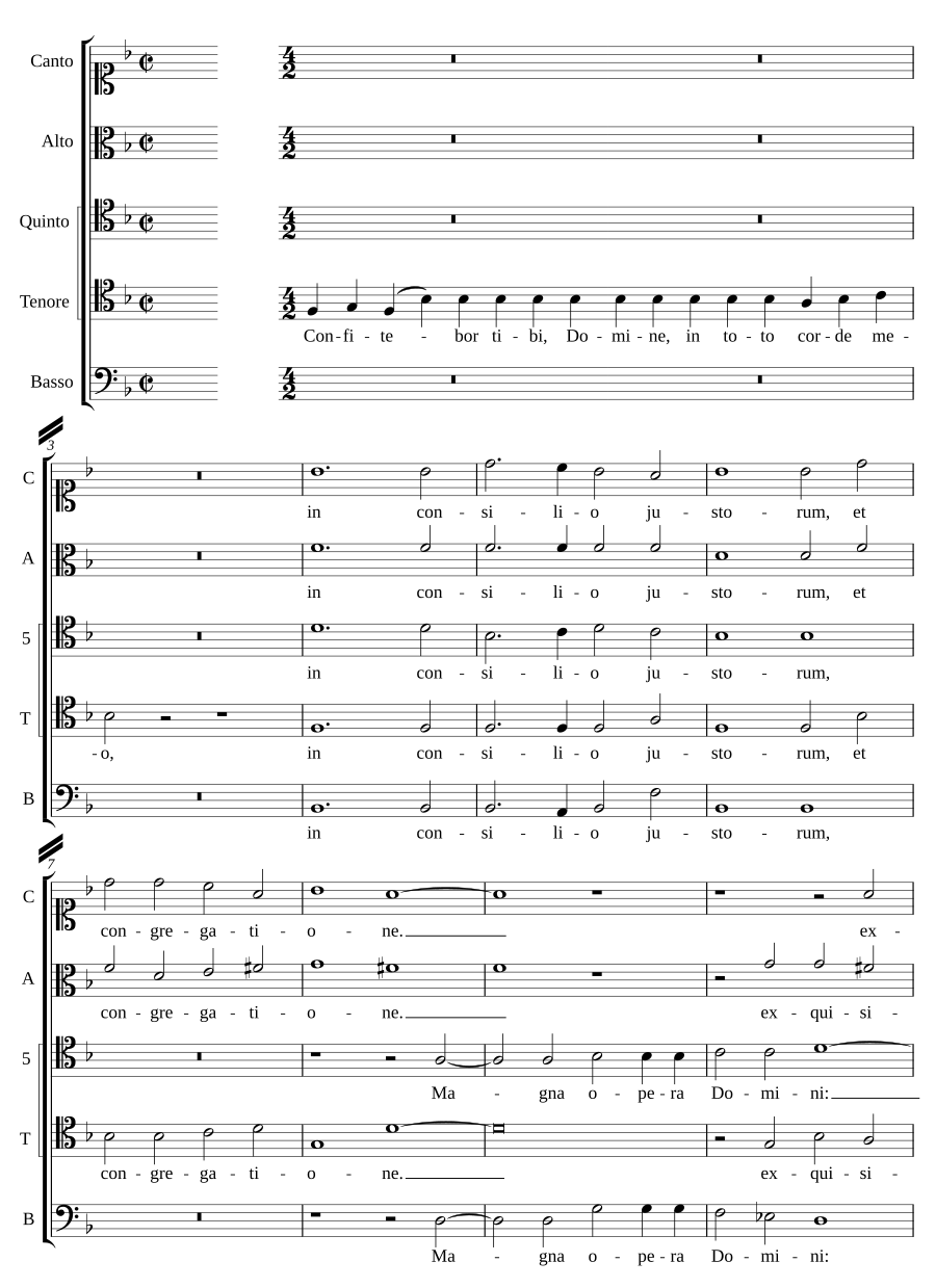 Confitebor tibi Domine