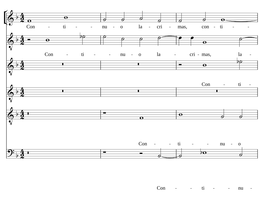Continuo lacrimas (In mortem Clementis non Papa)