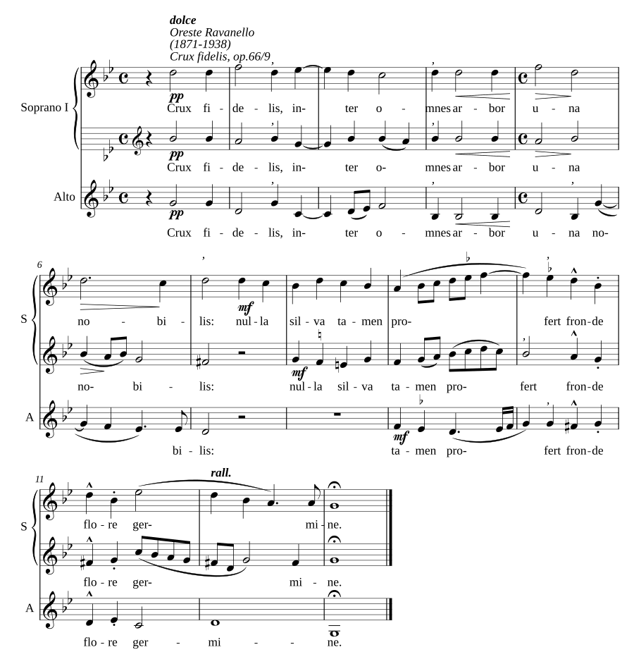 Crux fidelis, op. 66/9