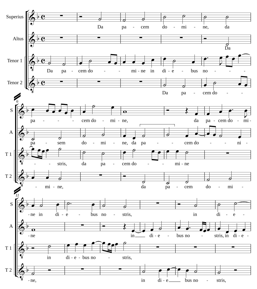 Da pacem, Domine