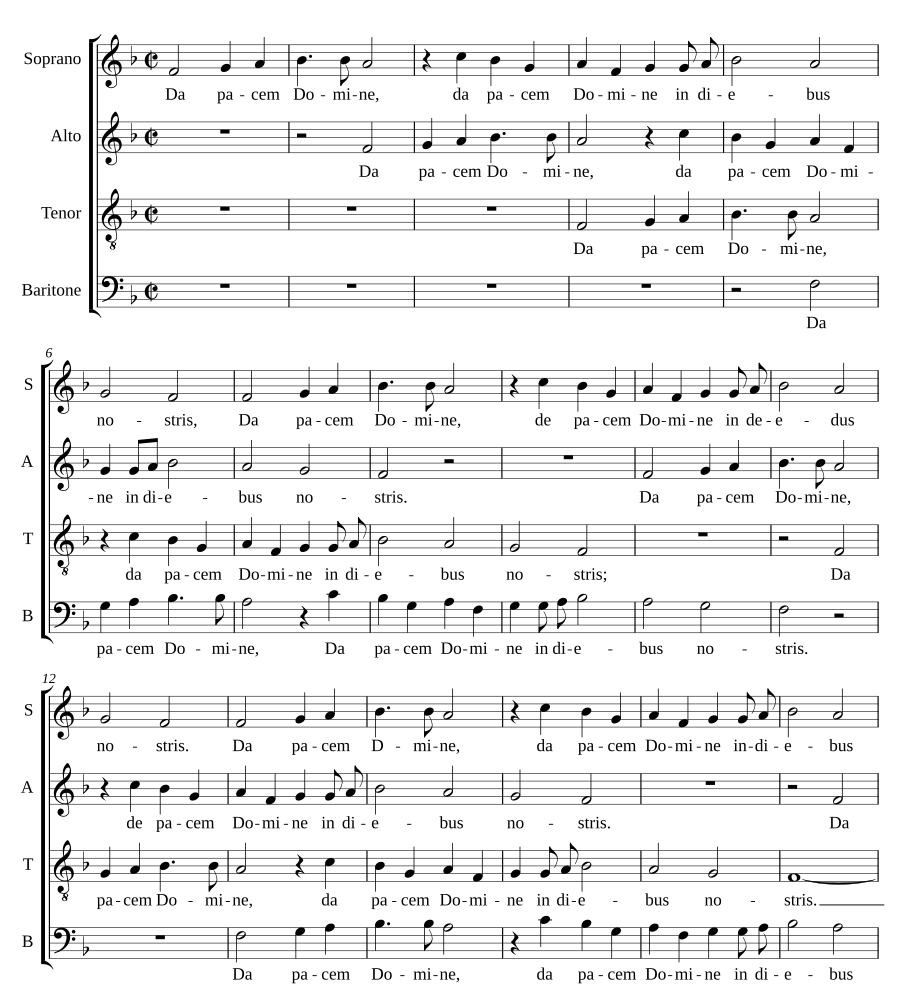 Da pacem, Domine