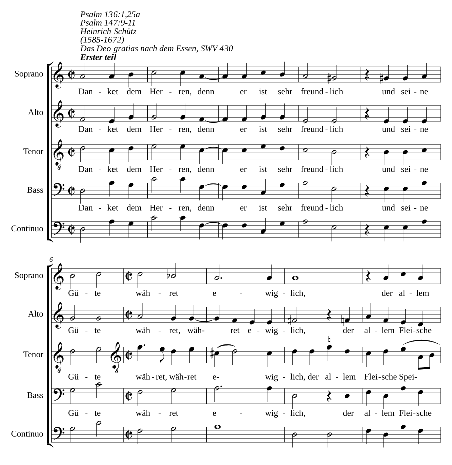 Das Deo Gratias, SWV 430