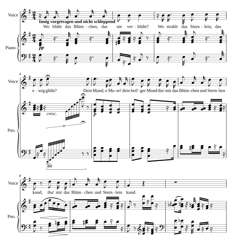 Das Geheimnis, WoO 145