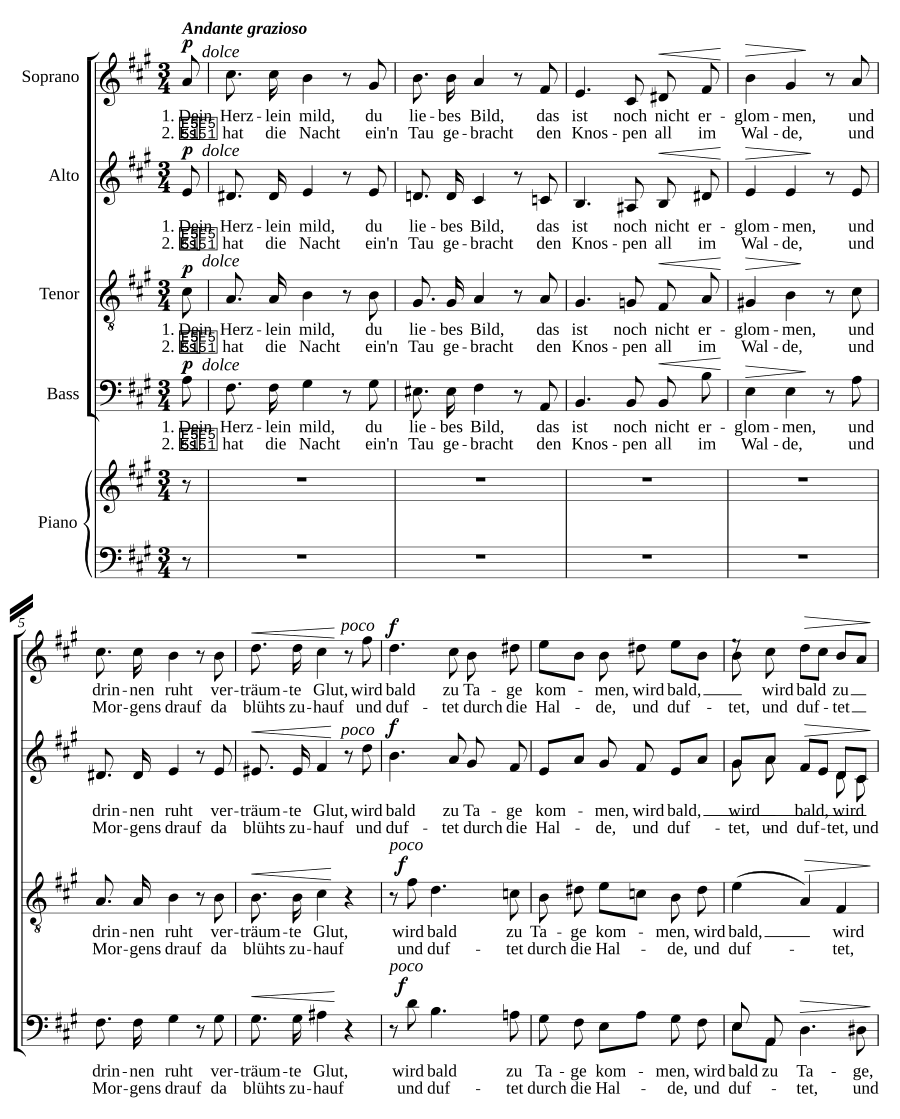 Dein Herzlein mild, Op. 62, No. 4