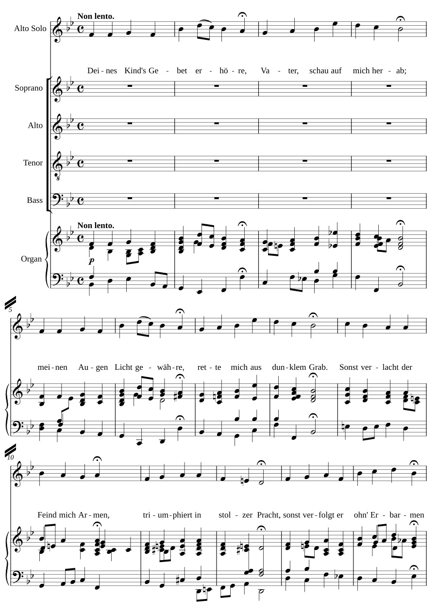 Deines Kinds Gebet erhöre, Op. 96, No. 2