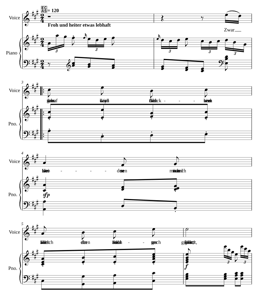 Der Zufriedene, Op. 75 No. 6