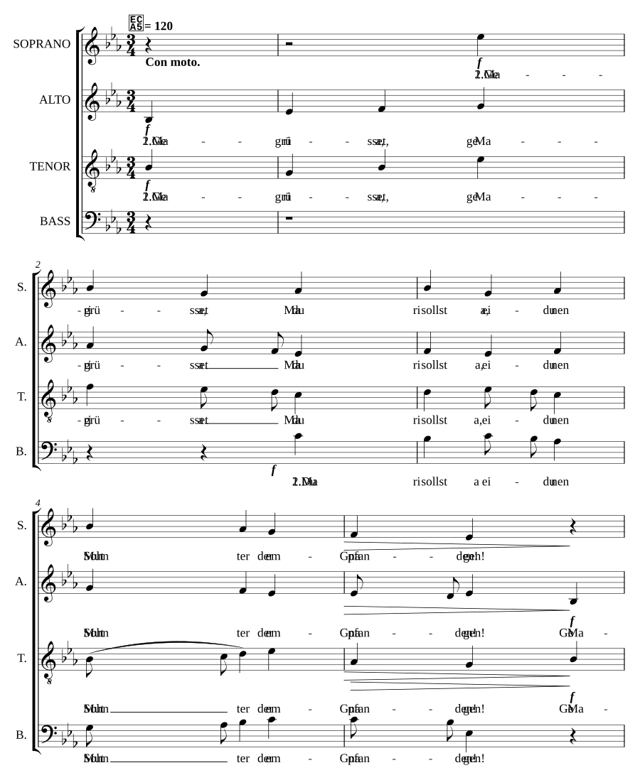 Der englische Gruss, Op. 22, No. 1